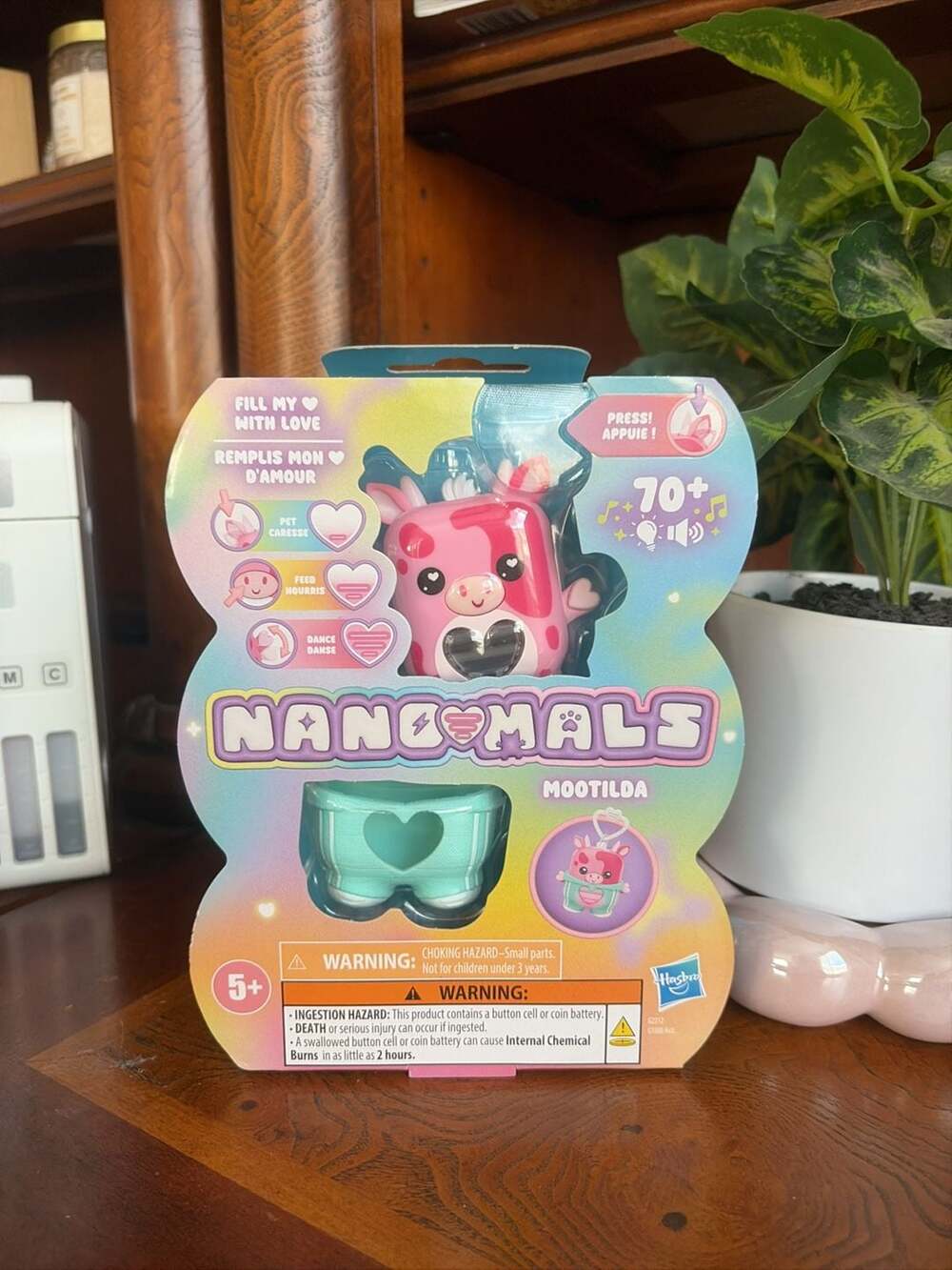 Hasbro Nano-mals Mootilda Interactive Electronic Pocket Toy